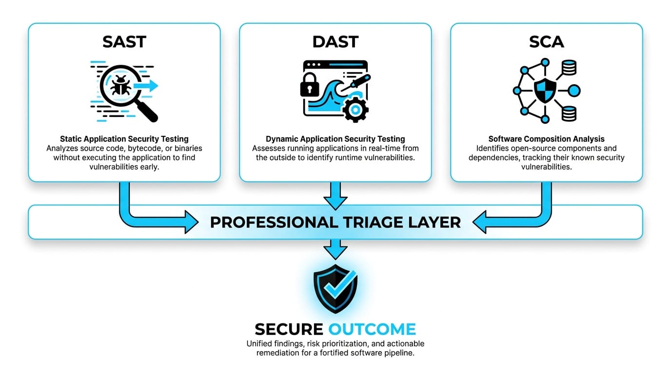 Mapping business needs to secure development service outcomes